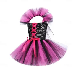 Witch Halloween Dress Cosplay Costume Tutu Walpurgis Night Cosplay Kid's Girls' Carnival Masquerade Party / Evening Easy Halloween Costumes Dress Up