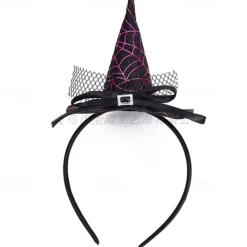 Witch Halloween Hat Halloween Props Halloween Adults' Women's Girls' Halloween Carnival Mardi Gras Easy Halloween Costumes Dress Up