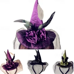 Witch Hat Adults' Women's Halloween Halloween Carnival Easy Carnival Costume for Walpurgis Night
