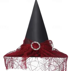 Witch Hat Halloween Props Women's Girls' Halloween Halloween Mardi Gras Easy Carnival Costume for Walpurgis Night