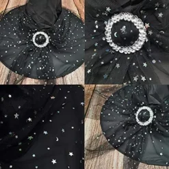 Witch Hat Halloween Props Women's Girls' Halloween Halloween Mardi Gras Easy Carnival Costume for Walpurgis Night