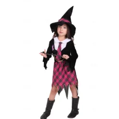 Witch Magic Women Halloween Dress Walpurgis Night Cosplay Kid's Girls' Carnival Performance Party Easy Halloween Costumes Dress Up