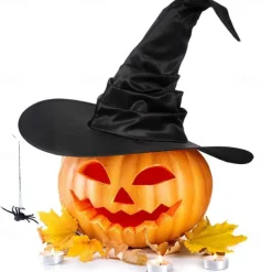 Witch Magician Halloween Hat Walpurgis Night Classic & Timeless Cosplay Costume Kid's Adults' Men's Women's Unisex Masquerade Mardi Gras Party Halloween Masquerade Easy Halloween Costumes Dress Up