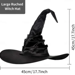 Witch Magician Halloween Hat Walpurgis Night Classic & Timeless Cosplay Costume Kid's Adults' Men's Women's Unisex Masquerade Mardi Gras Party Halloween Masquerade Easy Halloween Costumes Dress Up