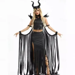 Witch Maleficent Halloween Dress Walpurgis Night Punk & Gothic Sexy Costume Adults' Women's Carnival Party Casual Easy Halloween Costumes Dress Up