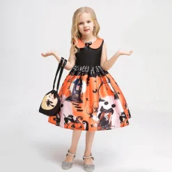 Witch Pumpkin Halloween Dress Costume Walpurgis Night Dress Up Kid's Women's Carnival Party / Evening Easy Halloween Costumes Dress Up