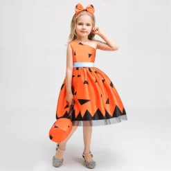 Witch Pumpkin Halloween Dress Costume Walpurgis Night Dress Up Kid's Women's Carnival Party / Evening Easy Halloween Costumes Dress Up