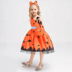 Witch Pumpkin Halloween Dress Costume Walpurgis Night Dress Up Kid's Women's Carnival Party / Evening Easy Halloween Costumes Dress Up