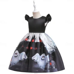 Witch Pumpkin Halloween Dress Costume Walpurgis Night Dress Up Kid's Women's Carnival Party / Evening Easy Halloween Costumes Dress Up