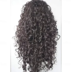 Witch Wig Men's Wig Long Curly Wig Black Synthetic Wigs Cosplay adult Halloween Wigs