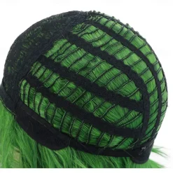 Women and Men Fluffy Short Bob Curly Green Wig Cosplay Anime Wig Halloween Wigs St.Patrick's Day Wigs