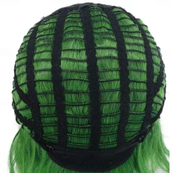 Women and Men Fluffy Short Bob Curly Green Wig Cosplay Anime Wig Halloween Wigs St.Patrick's Day Wigs