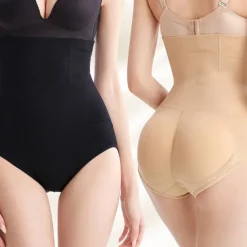 Women Butt Lifter Padded Shapewear Tummy Control Knickers Shaping Panties High Waist Trainer Body Shaper Seamless Hip Enhancer Thigh Slimmer Shorts Slimming Briefs Boyshorts