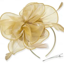 Women Fascinators Hats Kentucky Derby Flower Fascinators with Headband and Clip Tea Party Headwear for Women and Girls
