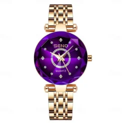 Women Golden & Silver Classic Quartz Watch Female Elegant Clock Luxury Gift Watches Ladies Waterproof Wristwatch