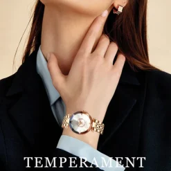 Women Golden & Silver Classic Quartz Watch Female Elegant Clock Luxury Gift Watches Ladies Waterproof Wristwatch