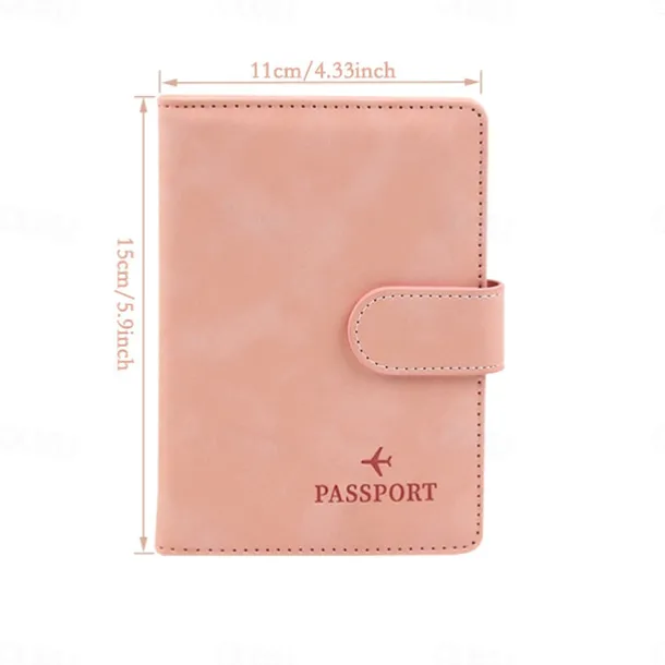 Women Men RFID Vintage Business Passport Covers Holder Multi-Function ID Bank Card PU Leather Wallet Case Travel Accessories