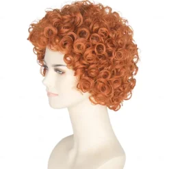 Women Rope Short Curly Red Brown Hair Wig Halloween Cosplay Party Wigs