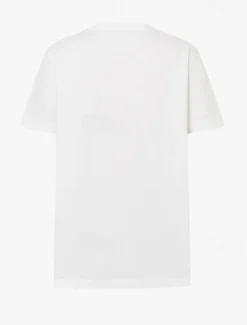 Women's 100% Cotton T Shirt Animal Cat Letter Stylish Basic Modern Short Sleeve Crew Neck Regular Tops Daily Sports Going out Print White Spring, Fall, Winter, Summer