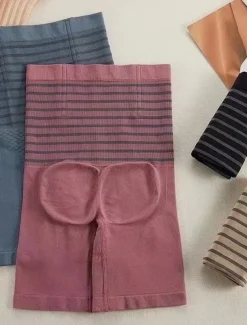 Women's High Waist Flat Panties Seamless Body Shaping Boxers Safety Shorts Slimming Underwear Home Outfits