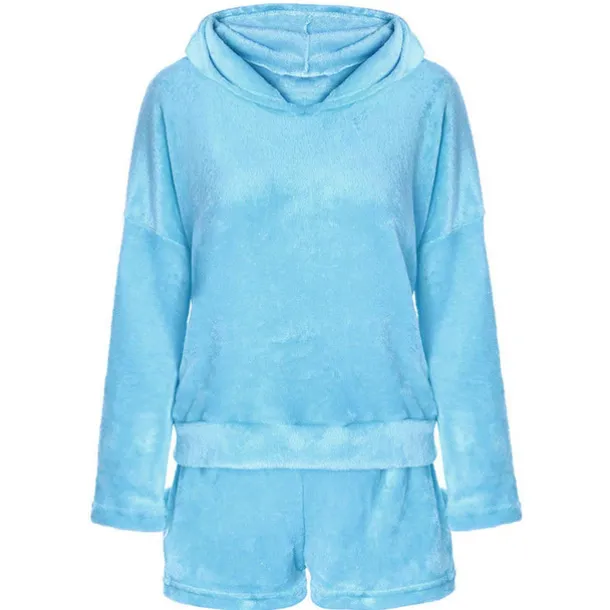 Women's Loungewear Sweatsuit Sets 2 Pieces Animal Cat Warm Plush Comfort Home Street Daily Fleece Hoodie Long Sleeve Hoodie Shorts Elastic Waist Fa Home Outfits