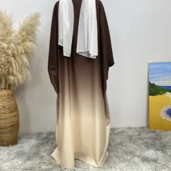 Women's Abaya Kaftan Dress Dubai Islamic Arabic Arabian Muslim Ramadan Adults'