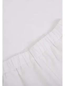 Women's Active Basic Cotton Linen Sets Two Piece Sets Blouse Sleeveless Crew Neck Solid Color Split Thigh Daily Holiday Weekend White Khaki Summer Regular Fit