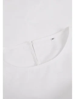 Women's Active Basic Cotton Linen Sets Two Piece Sets Blouse Sleeveless Crew Neck Solid Color Split Thigh Daily Holiday Weekend White Khaki Summer Regular Fit