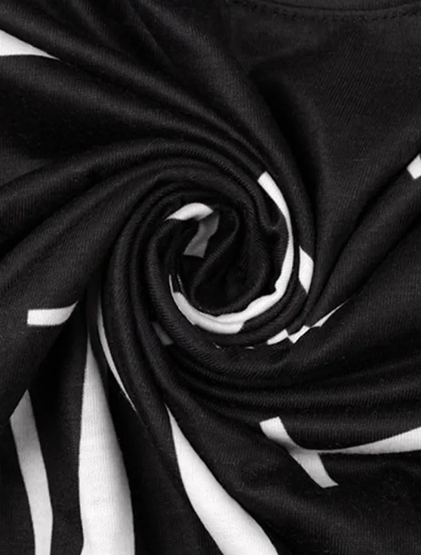 Women's Active Sports Shirt Pants Sets Pants Trousers Long Sleeve One Shoulder Letter Print Casual Daily Black White Pink Spring & Fall Regular Fit