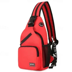 Women's and Men's Sling Crossbody Backpack with Multiple Pockets and Earphone Hole - Lightweight Sports Shoulder Bag for Travel and Daily Use