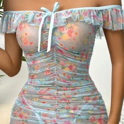 Women's Backless Sexy Erotic Sexy Lingerie Sexy Bodies Nightwear - POLY Graphic Sexy Lingerie Set Home Outfits