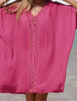 Women's Beach Dresses Cut Out Beach Wear Holiday Sleeveless Black White Blue Color