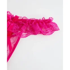 Women's Beaded Mesh Hole Sexy Jacquard G-strings & Thongs Panties Micro-elastic Mid Waist Super Sexy Lace Red Floral / Home / Apparel & Accessories Home Outfits