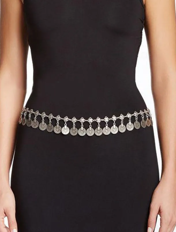 Women's Belt Alloy Silver Gold Chain Street Dailywear Date Round Dots