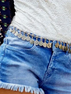 Women's Belt Alloy Silver Gold Chain Street Dailywear Date Round Dots