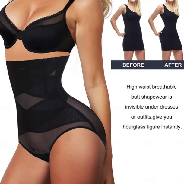 Women's Black color Mesh High Waisted Hip Lift Up Going out Classic Skinny S Home Outfits