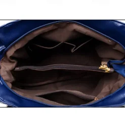 Women's Black Faux Leather Handbag with Top Handles and Shoulder Strap, Elegant Large-Capacity Tote Bag for Work, Travel, and Daily Office Use