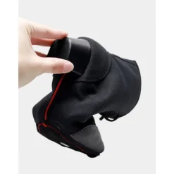 Women's Black Lace-Up Jazz Dance Boots with Suede Sole – Comfortable Performance Shoes for Ballroom, Latin, and Stage Dance