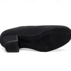 Women's Black Oxford Ballroom Dance Shoes – Canvas Lace-Up Latin Practice Shoes with Suede Sole for Professional Performance & Training