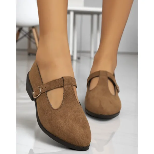 Women's Black Patent T-Strap Mary Jane Shoes – Pointed Toe Low Block Shoes for Office, School and Semi-Formal Events