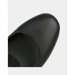 Women's Black Platform Mary Jane Heels with Skull Print and Star Buckle – Gothic Halloween Costume Shoes for Punk Fashion, Cosplay and Themed Events