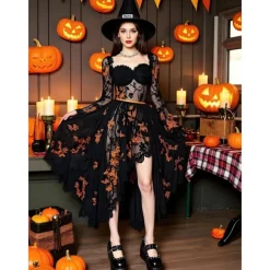 Women's Black Platform Mary Jane Shoes with Studded Straps – Gothic Punk Chunky Heels for Halloween, Cosplay and Alternative Fashion Outfits