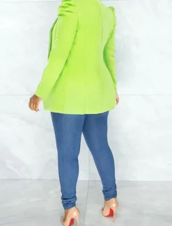 Women's Blazer Business Office Formal Blazer Suit Party Evening Jacket Casual Daily Spring Outerwear Long Sleeve