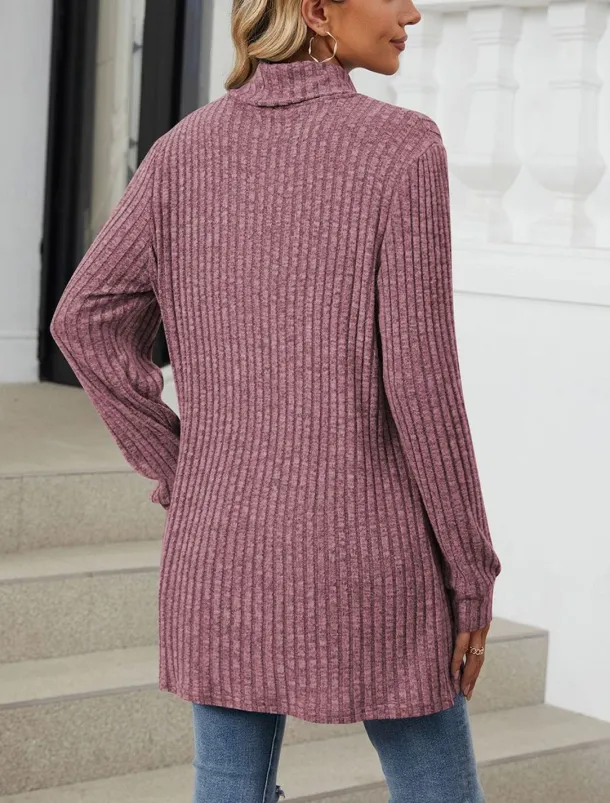 Women's Blouse Pocket Work Stylish Modern Long Sleeve Black Spring Fall