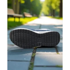 Women's Blue Denim Star Lace-Up Sneakers – Casual Vintage-Inspired Athletic Shoes for Parks, Weekend Errands and Picnics