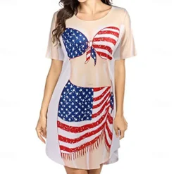 Women's Body Bikini Cover-Ups 3D Graphic For Women's Adults' Saint Patrick's Day 3D Print Party