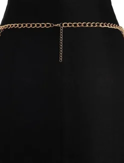 Women's body chain Fashion Outdoor Geometry Rantai cermin mata