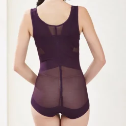 Women's Bodysuits Shapewears Criss Cross Classic Tummy Control Home Office Valentine's Day Plus Size Sport Seamless Sexy Solid Color Pure Color Buckle Seamed Home Outfits