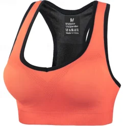 Women's Bra Top Strap Comfortable Freedom Breathable Sports Solid Color Sports Bra Bra Top For Gym Workout Running Fitness Slim Activewear
