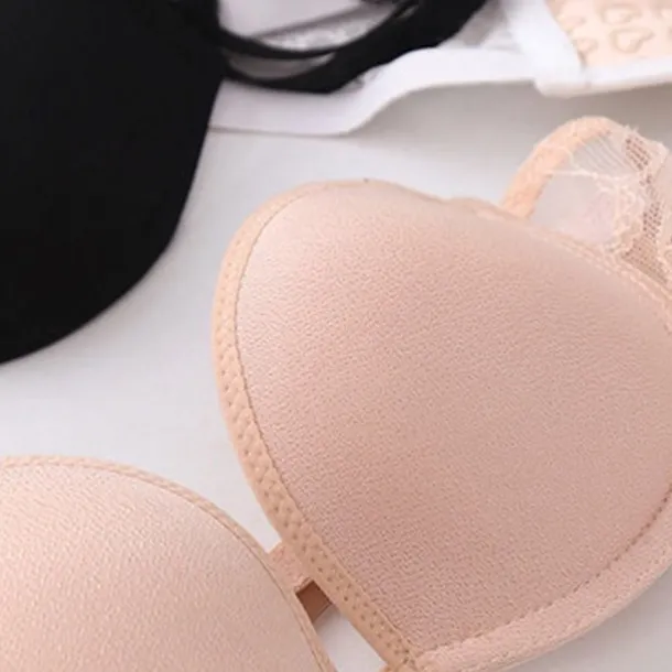 Women's Bras & Bralettes Tube Bra Strapless Demi Cup Solid Color V Neck Stretchy Breathable Invisible Casual Daily Nylon White / 1 PC Home Outfits